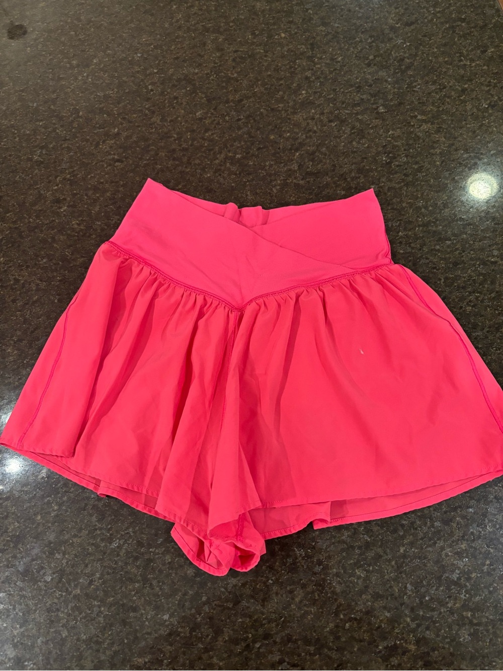 aerie offline Hot Pink Athletic Shorts